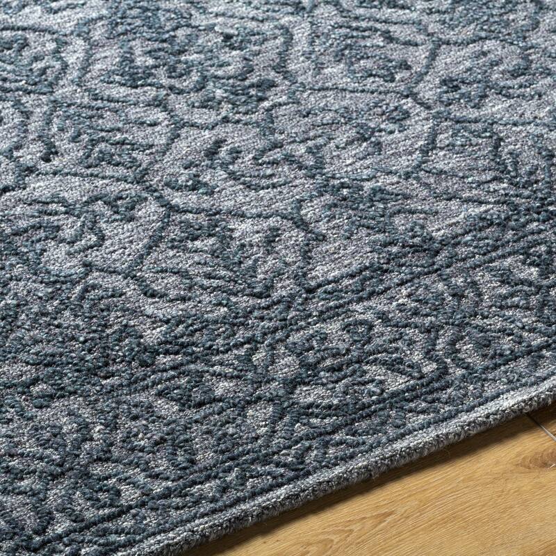 Livabliss Sicily Casual Solid Color Wool Area Rug