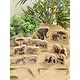 preview thumbnail 6 of 8, Yellow Door Endangered Animal Families Wooden Characters - Multi