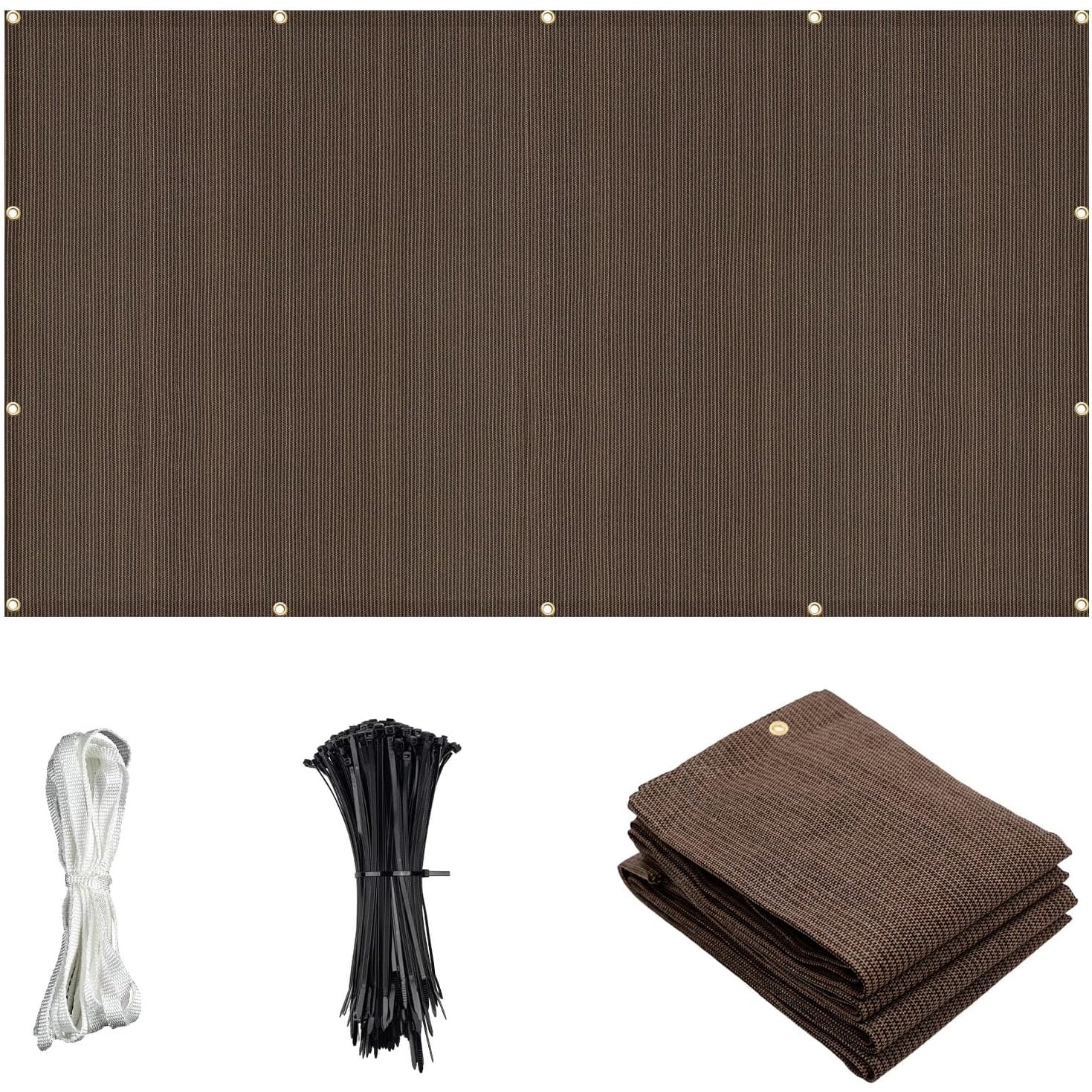 5×14 FT UV Protection Outdoor Sun Shade Cloth with Grommets for Patio, Pergola, Garden, Deck