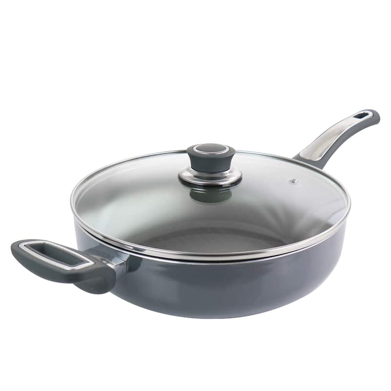 Oster 3.5 Quart Aluminum Saute Pan with Lid
