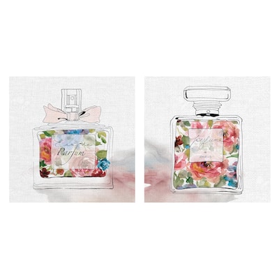 Chic Flower Perfume I, II by Carol Robinson Canvas Art Prints