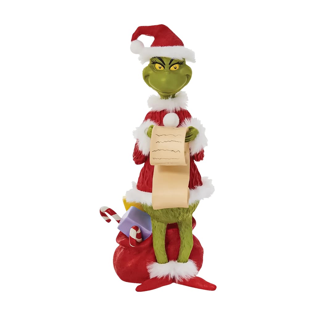 Department 56 Dr Seuss Grinch Checking His List Christmas Figure