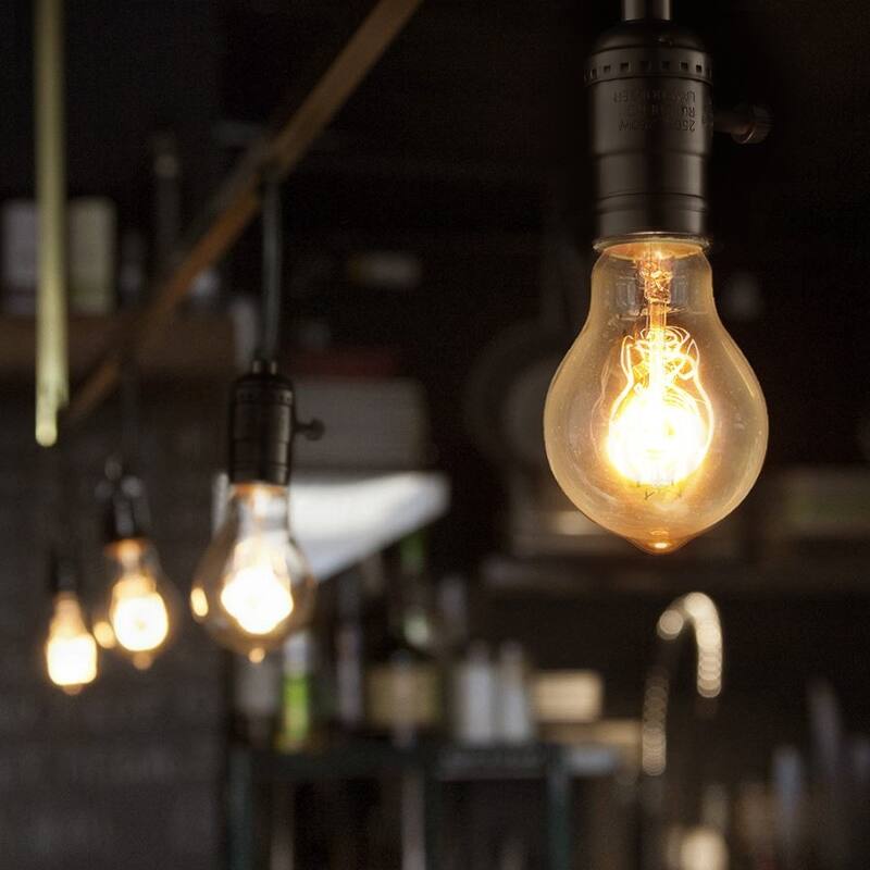 6 Pack Vintage Edison Light Bulbs 60W, Dimmable A19 Incandescent Bulb - 2700K Soft White