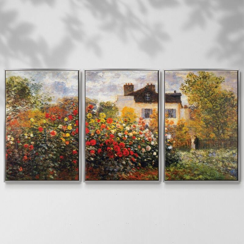 Argenteuil by Monet - Multi Piece Framed Canvas