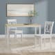 Option White/Natural Table + White Chairs