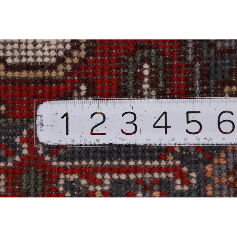 Hand Knotted Oriental 100% Wool Carpet Traditional Medallion Beige & Ivories Heriz (serapi) Area Rug - 3' 0'' X 2' 0''