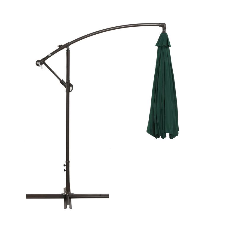 10FT Outdoor Table Market Patio Umbrella with Crank Lift and Tilt Button for Garden, Deck, Backyard and Pool