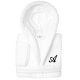 preview thumbnail 1 of 103, Sweet Kids 100% Polyester SUPER PLUSH Double Brushed Hooded Bathrobe with Black Script Monogram A - Large