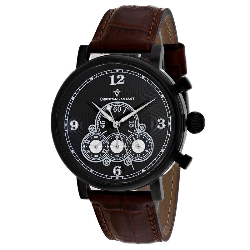 Christian Van Sant Men's Black Dial Watch - CV0713 - 6 (36)
