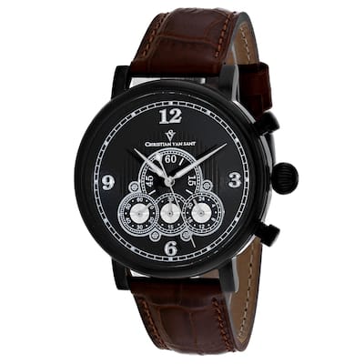 Christian Van Sant Men's Black Dial Watch - CV0713 - 6 (36)