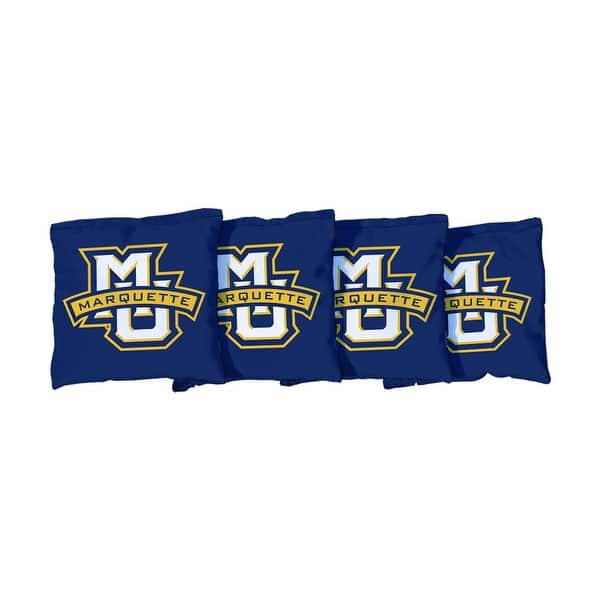 slide 2 of 3, Marquette Golden Eagles Blue Cornhole Bags All-Weather Resin Filled