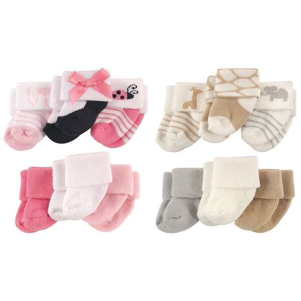 slide 1 of 1, Luvable Friends Infant Girl Cotton Terry Socks, 12-Piece, Ladybug Safari, 0-3 Months - Ladybug Safari Ladybug Safari - 0-3 Months