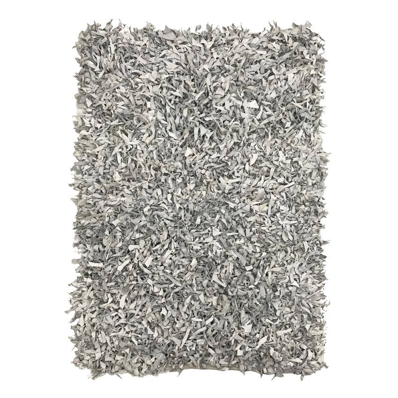 Leather Shaggy Living Room Rug Washable Area Rugs Non Slip Accent Rugs Soft Foldable Indoor Carpet Easy To Clean 3'5" x 5'5"