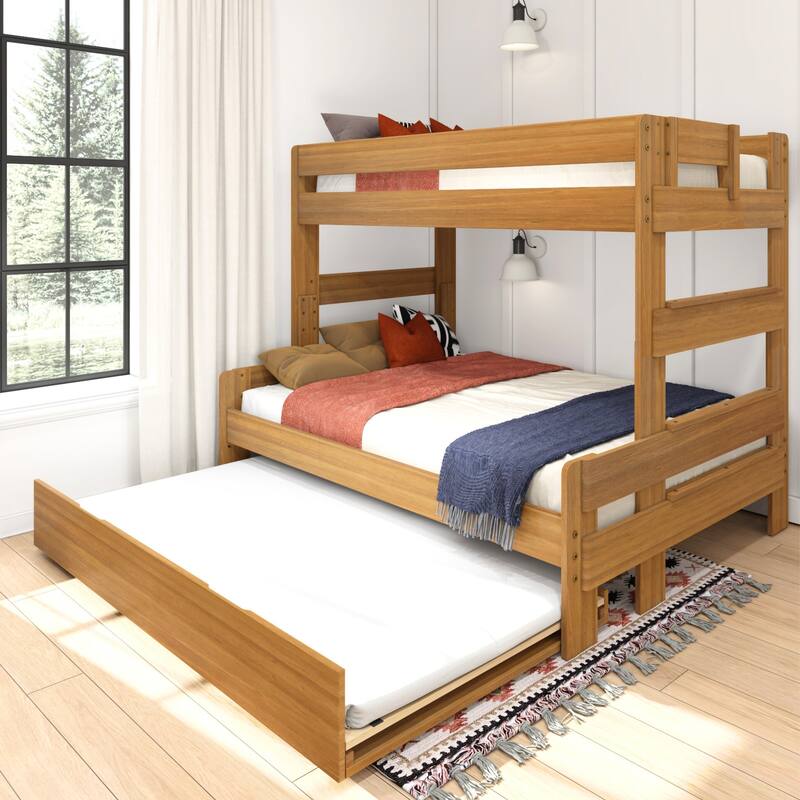 Max and Lily Farmhouse Twin over Full Bunk Bed with Trundle