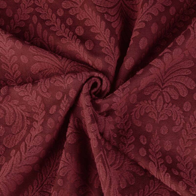 Superior Aspen Jacquard Floral Scalloped Edges Cotton Blend Bedspread Set
