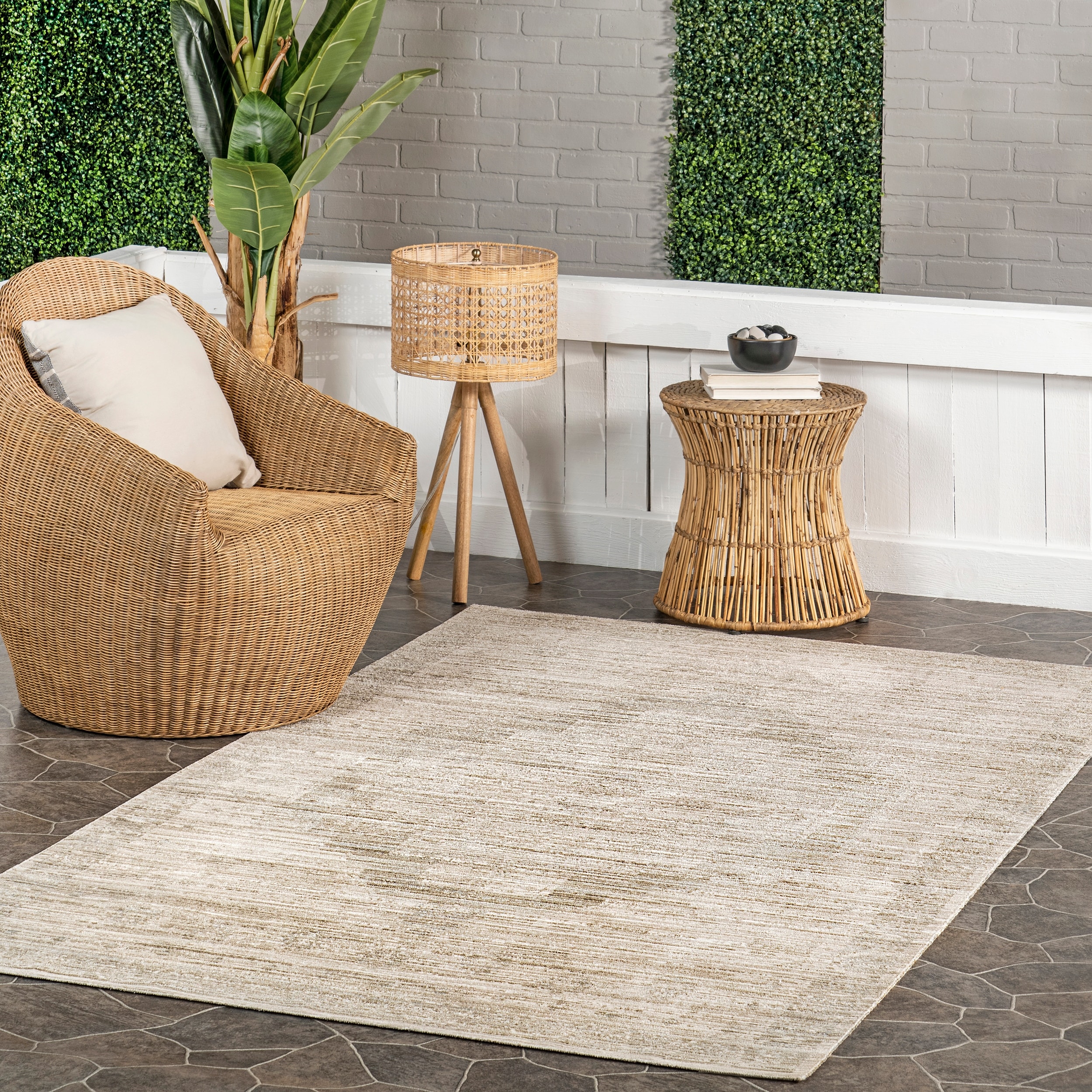 Nuloom Lotus Vintage Machine Washable Indoor/Outdoor Area Rug