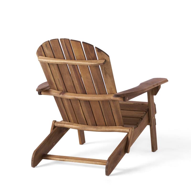 Hanlee Outdoor Rustic Acacia Wood Folding Adirondack Chair (Set of 2) by Christopher Knight Home