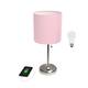 Option Brushed Steel/Light Pink Shade