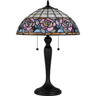 Betty 2-Light Matte Black Table Lamp