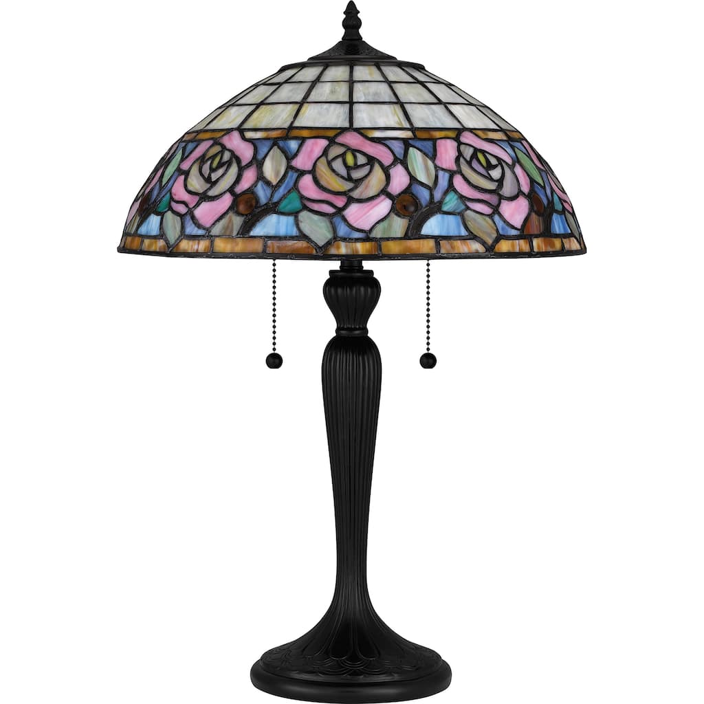 Betty 2-Light Matte Black Table Lamp