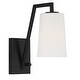 preview thumbnail 2 of 5, Avon 1 Light Matte Black Wall Mount - 4.88'' W x 12.25'' H x 10.25'' D