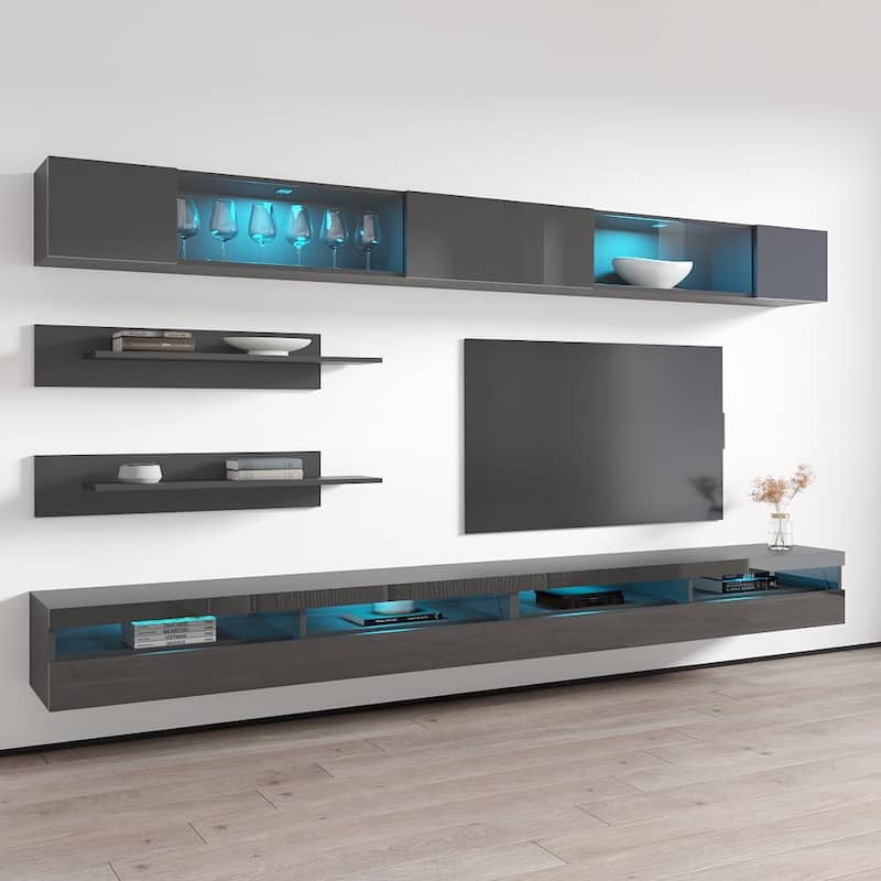 Fly I 35TV Wall Mounted Floating Modern Entertainment Center
