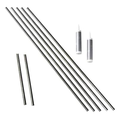 Fasade Backsplash Accessory Kit in Crosshatch Silver - 5 Pack