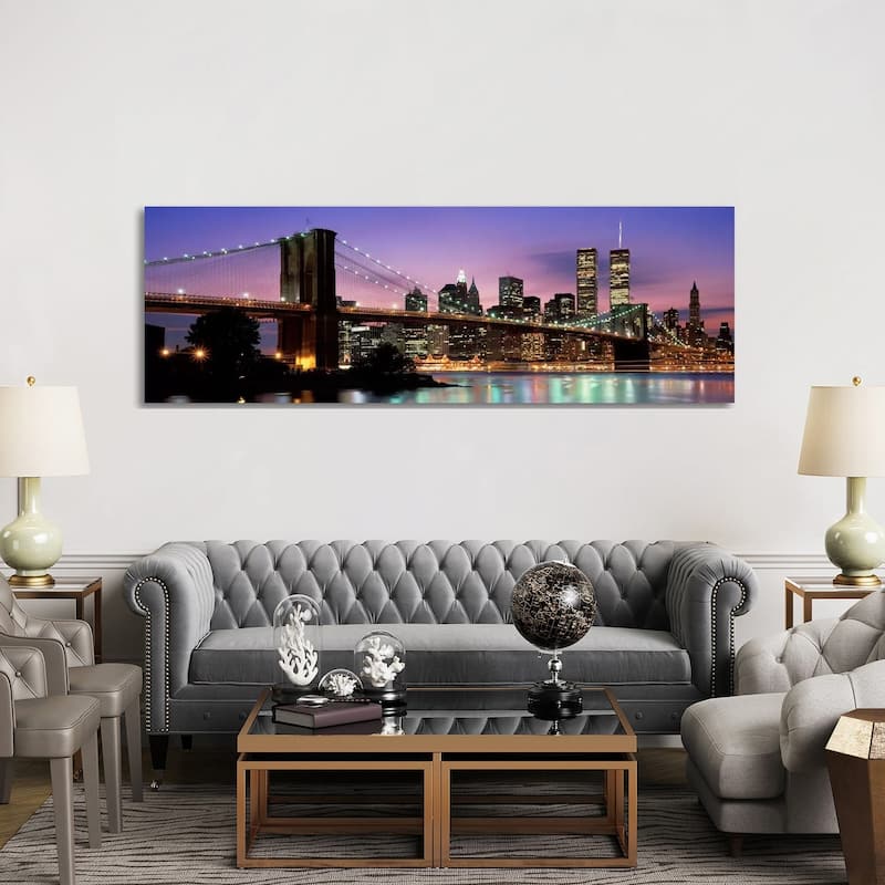 iCanvas "Brooklyn Bridge New York NY USA" by Panoramic Images Canvas Print