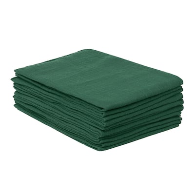 Gauze Cloth Napkins 12 Pack Soft Cotton Wedding Decor Dinner Napkins - 17x17 Inch