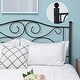 Countryside Scroll Black Iron Bed by VECELO - Thumbnail 7