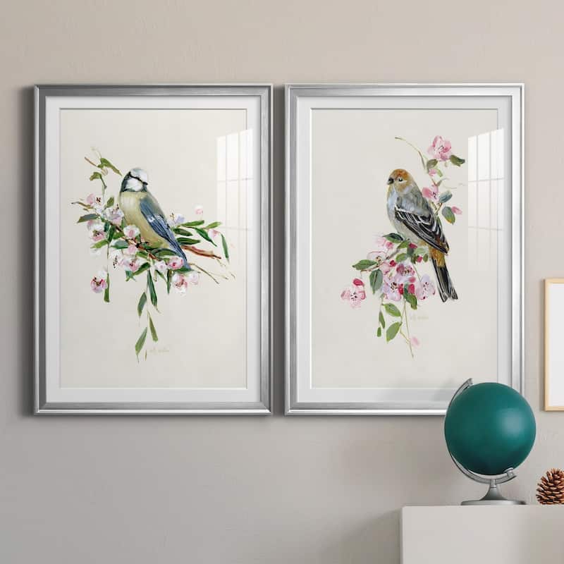 Spring Song Blue Bird Premium Framed Print - Ready to Hang