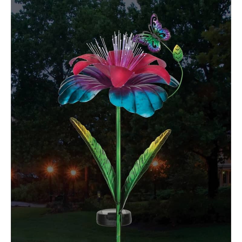 Fantasy Flower Solar Stake - Hibiscus