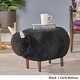 preview thumbnail 6 of 16, Pearcy Faux Fur Sheep Ottoman by Christopher Knight Home - 26.75" L x 17.50" W x 18.00" H
