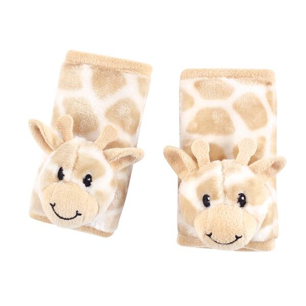 slide 1 of 1, Hudson Baby Infant Unisex Cushioned Strap Covers, Giraffe, One Size - Giraffe - One Size One Size - Giraffe