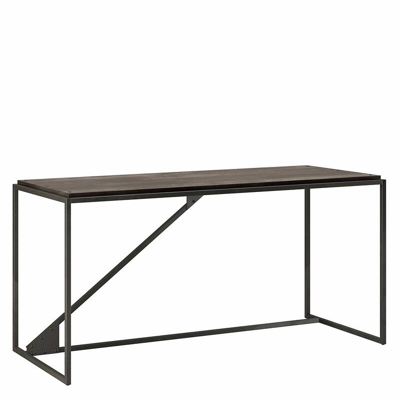 Bush Furniture Refinery 62W Industrial Desk, Large Home Office Desk