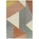preview thumbnail 24 of 28, Merril Mid-century Modern Color Block Shag Area Rug