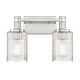 preview thumbnail 1 of 7, Savoy House 8-1102-2 Concord 2 Light 15" Wide Vanity Light Metallic Silver with Polished Nickel