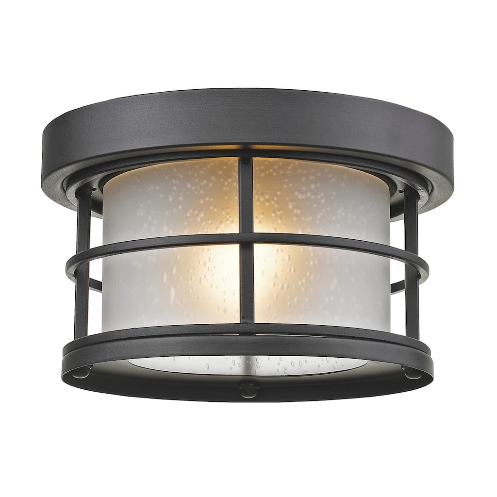 Bellevue ZCF37526 Addie 10" Wide Flush Mount Drum Outdoor Ceiling