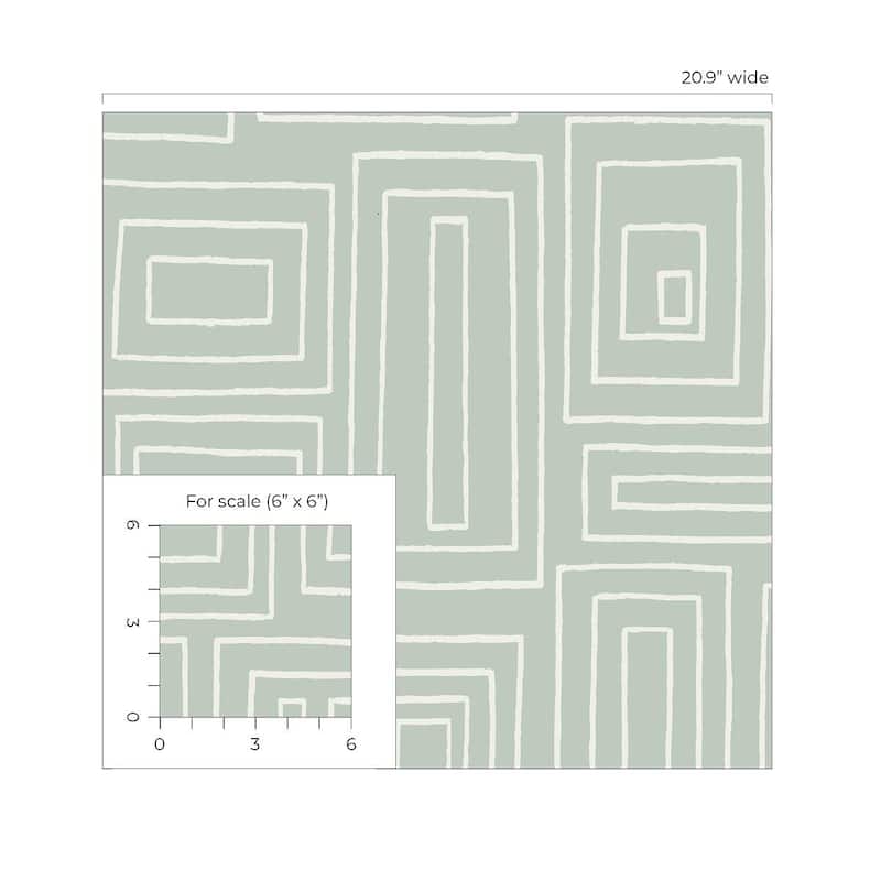 NextWall Rectangle Geo Peel and Stick Wallpaper - 20.9 in. W x 18 ft. L