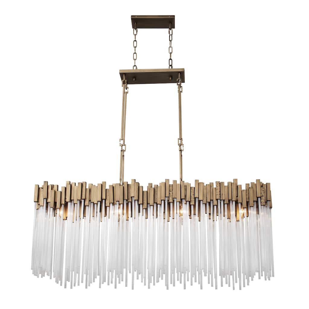 Varaluz Matrix Linear Pendant - 13"D x 48.25"W x 31.5"H