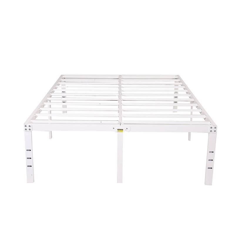 alazyhome 18 inch Heavy Duty Metal Platform Bed Frame with Storage