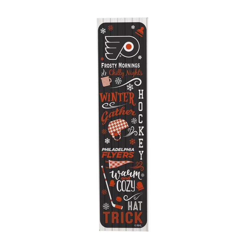 47" Double Sided Seasonal Porch Leaner, Philadelphia Flyers - 47" x 11.25"