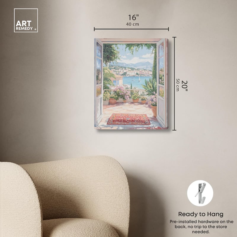 Room with a View Canvas by Art Remedy, Gallery Wrapped