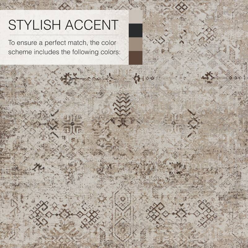 Kati Machine Washable Tribal Area Rug