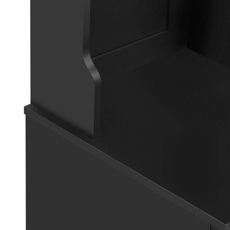 Modern Hall Tree Cabinet with Bench & Adjustable Shelves, Entryway Storage Cabinet Coat Rack with Walk-in Closet