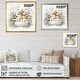 preview thumbnail 4 of 5, Designart 'Baby Bunny In Crib With Flowers I' Animals Canvas Wall Art