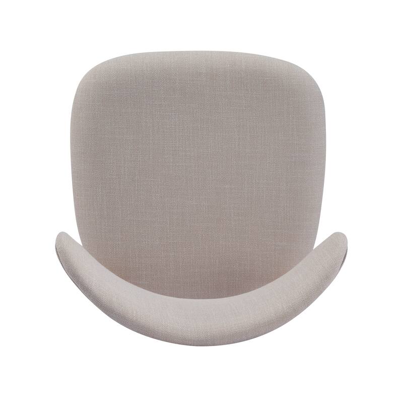 Christopher Knight Home - Caelum Upholstered Rubberwood Dining Chair with Solid Wood Legs