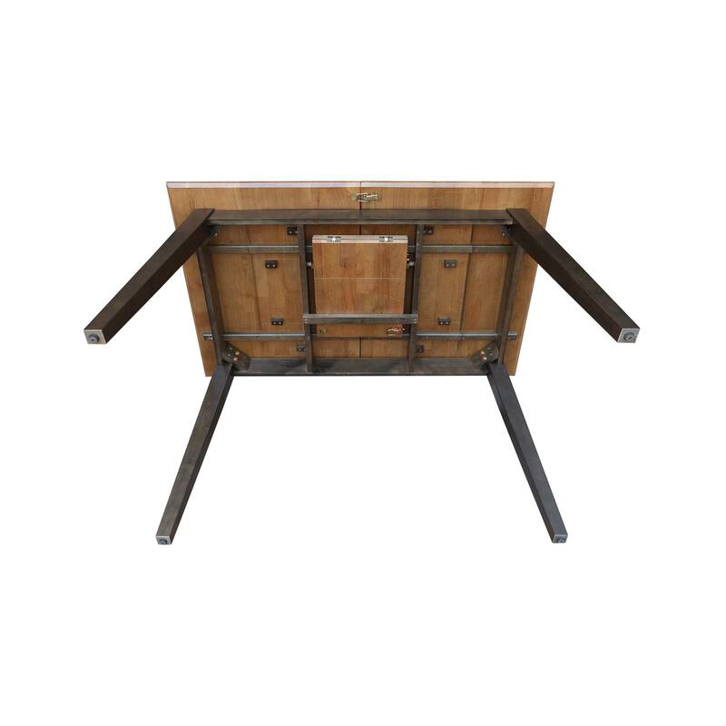 International Concepts Solid Wood 60" Butterfly Extension Dining Table