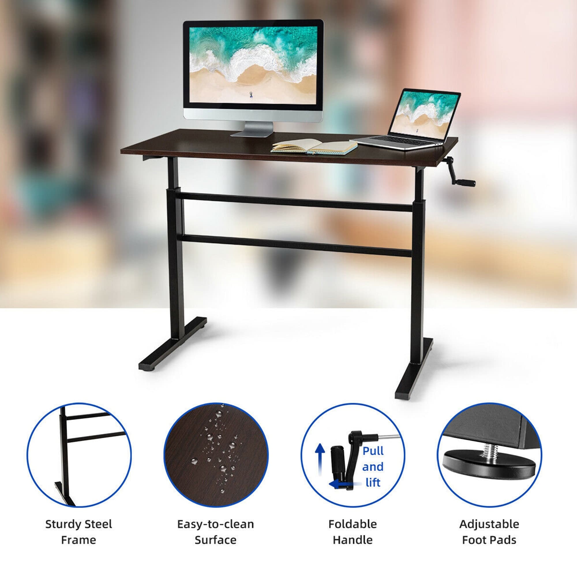 Business & Industrial Standing Desk Height Adjustable Sit to Stand
