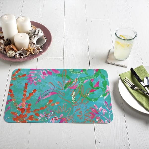 Reversible Wipeclean Counterart Placemats Set of 4 Bright Fish
